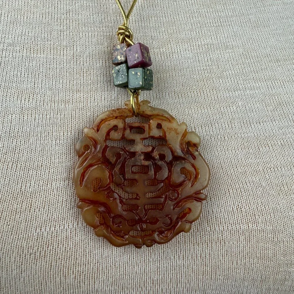 Vintage carved jade